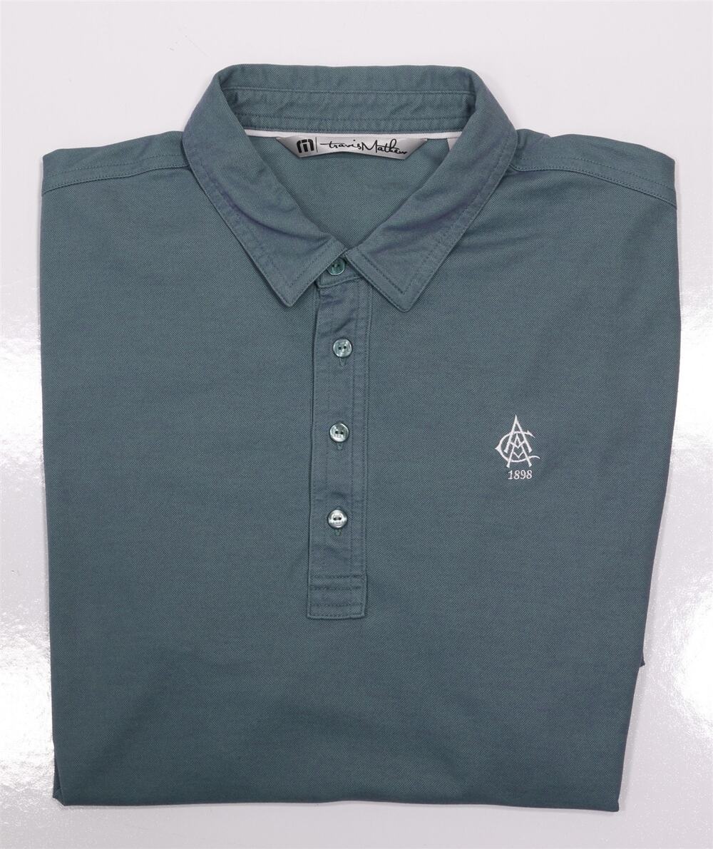 Travis Mathew Atlanta Athletic Club Green Golf Polo Shirt Mens Large